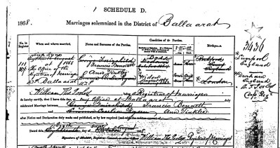 francis-bennett-marriage-1868-ballarat-victoria